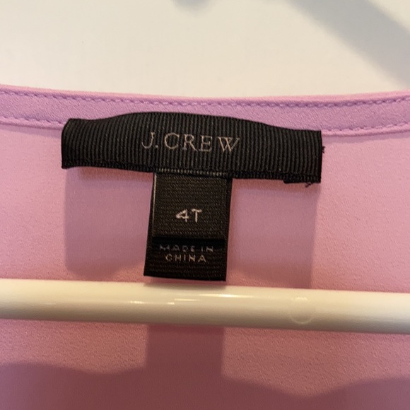 J Crew 4 Tall ruffled v-neck shell lavender - Picture 2 of 4